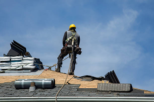 Professional Metal Roofing technician working in Revere, MA
